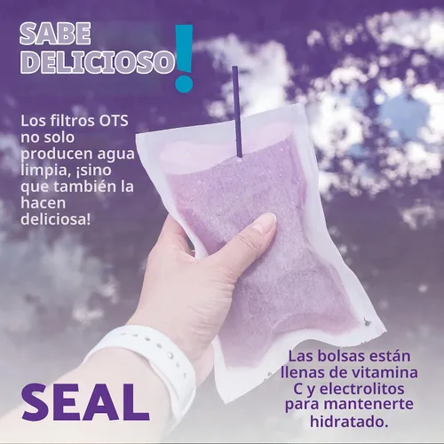 Vista 2 de OTS Osmo Seal - Kit de desalinización de emergencia, filtro de agua salada