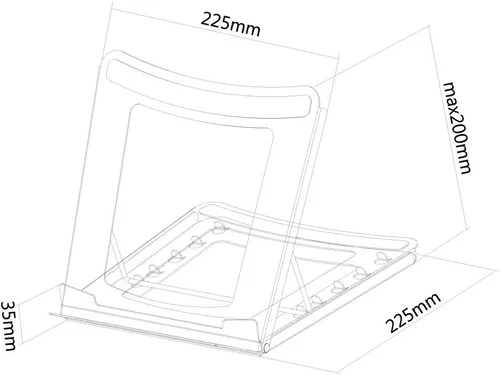 Vista 23 de Newstar NSLS075BLACK - Soporte elevado para portátil (aluminio), color negro