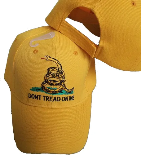 Vista 2 de Online Stores, Inc. Sombrero de bandera de Gadsden amarillo Dont Tread On Me, Amarillo