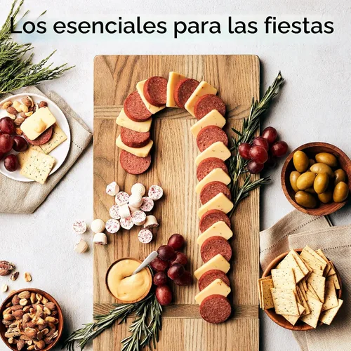 Vista 6 de Hickory Farms Mezcla de queso cheddar ahumado, paquete de 3, 10 onzas cada uno - Artículo de comida para charcutería