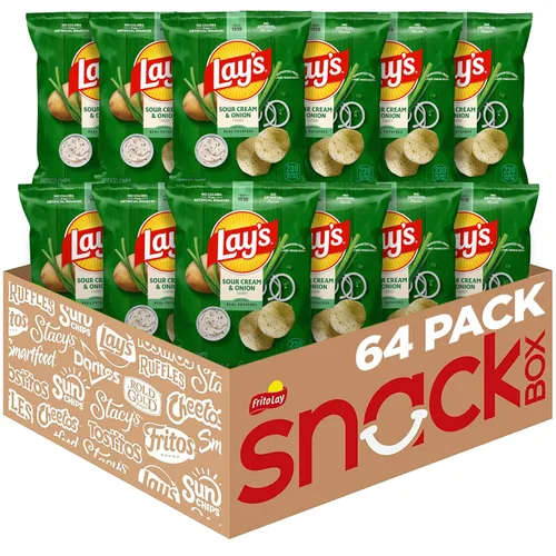 Vista 11 de Papas fritas con sabor a barbacoa de Lay's, bolsas de 1 oz, (paquete de 40) (el embalaje y la fórmula pueden variar)