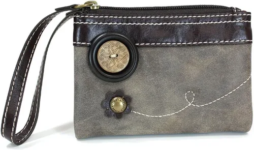 Vista 3 de CHALA GEMINI - Bolso bandolera de piel sintética para regalo con doble cremallera