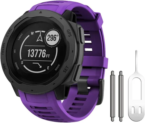 Vista 34 de NotoCity Correa de repuesto para Garmin Instinct, silicona suave, compatible con Garmin Instinct 2/Solar/Tactical(verde militar)