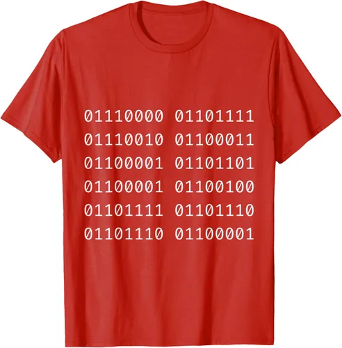 Vista 37 de Porca Madonna In Codice Binario Código Binario Camiseta, Negro