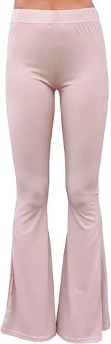 Vista 15 de Daisy Del Sol - Pantalones de yoga cómodos y elásticos de cintura alta, estilo boho de los 70 con parte inferior acampanada Baya