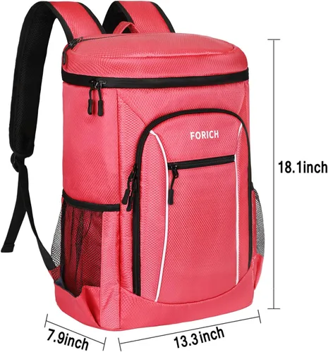 Vista 6 de FORICH Mochila enfriadora portátil suave con aislamiento a prueba de fugas, bolsa enfriadora grande para hombres y mujeres, para el trabajo, viajes