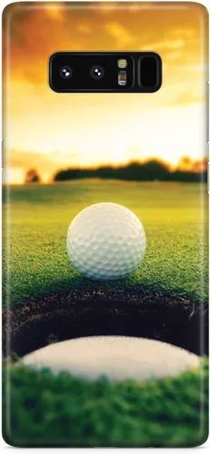 Vista 19 de Inspired Cases - Funda con textura 3D para iPhone Xs Max - Funda protectora de goma para iPhone Xs Max de Apple - Pelota de golf Sunset