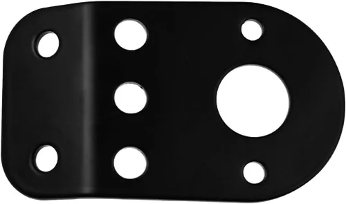 Vista 4 de Soporte de placa de matrícula de motocicleta 3/4" montaje lateral apto para Harley Bobber Chopper bicicleta personalizada