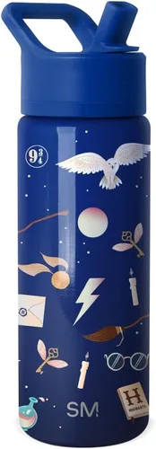 Vista 71 de Simple Modern DC Comics Batman - Botella de agua para niños con tapa con pajilla, vaso aislado de acero inoxidable de 14 onzas para niños, vaso a