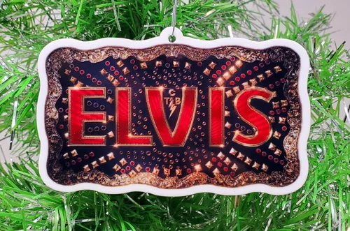 Vista 3 de Elvis El Rey del Rock and Roll - Adorno navideño (E15)
