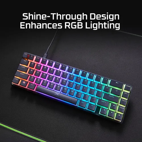 Vista 7 de HyperX Pudding Keycaps 2 - Juego completo de llaves - PBT - 112 teclas - Blanco