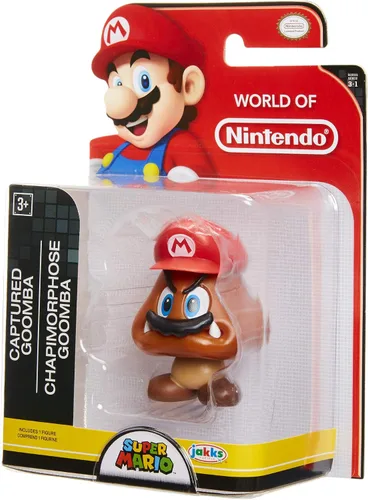 Vista 2 de World of Nintendo Super Mario Captured Goomba - Mini figura de 2.4in