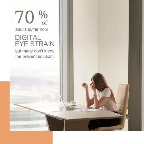 Vista 2 de FONHCOO Gafas de bloqueo de luz azul con clip, paquete de 2 gafas de juego para mujeres y hombres, lentes transparentes abatibles, lentes de luz