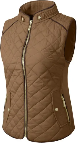 Vista 2 de NE PEOPLE Chaleco ligero acolchado con cremallera para mujer (S-3XL)