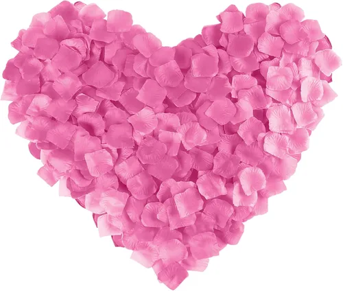 Vista 11 de 1000 pétalos de rosa de seda artificial, para decoración de bodas, fiestas