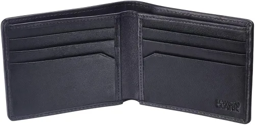 Vista 3 de Lewis N Clark - Cartera con bloqueo RFID para hombre, de piel delgada, tarjetero de crédito, color negro