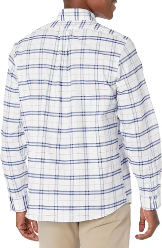 Vista 2 de Brooks Brothers Men's Non-Iron Stretch Oxford Sport Shirt Long Sleeve Check