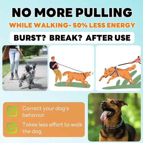 Vista 7 de Supet Collar de entrenamiento para perros sin tirones, collar de entrenamiento ajustable con hebilla para perros pequeños, medianos y grandes