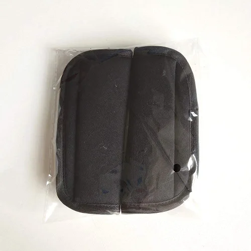 Vista 5 de SeedFuture Fundas de cinturón de seguridad para cochecito de bebé con gancho y bucle, color negro, paquete de 2, almohadillas ajustables