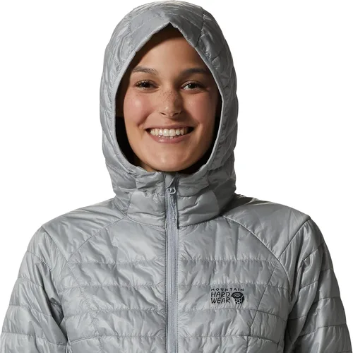Vista 4 de Mountain Hardwear Sudadera con capucha Ghost Shadow para mujer, para senderismo, escalada y uso diario