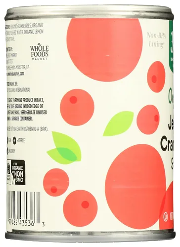 Vista 5 de 365 by Whole Foods Market, Salsa de arándanos rojos orgánica en gelatina, 14 onzas