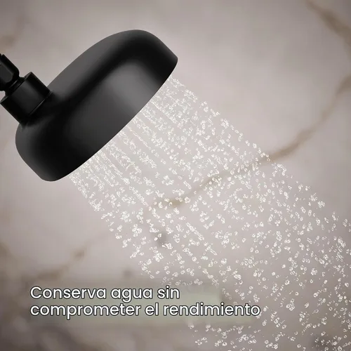 Vista 4 de Kohler 26290-G-BL Statement® Cabezal de ducha de tres funciones, 1.75 gpm, negro mate