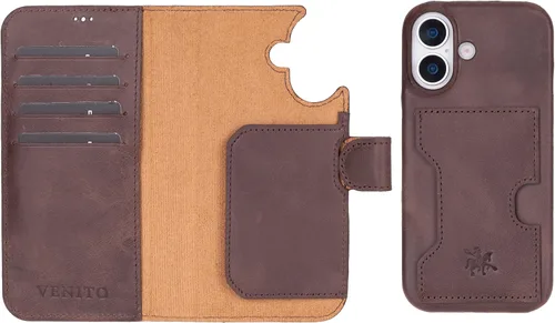 Vista 196 de Venito Florence - Funda de piel compatible con Samsung Galaxy S9, extra segura con bloqueo RFID, cartera desmontable para teléfono (gris decolorado)
