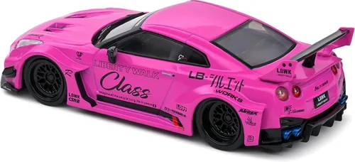 Vista 7 de Solido Escala 1:43 Diecast Nissan GTR35 LBWK Silhouette Purple 2019 Modelo S4311210