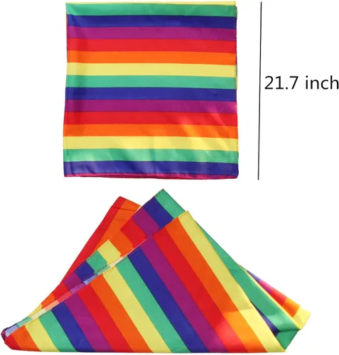 Vista 2 de Mayam Bandanas de arco iris, orgullo gay, LGBTQ, bandana para diadema, bufanda unisex para festivales, fiestas, celebraciones y uso diario