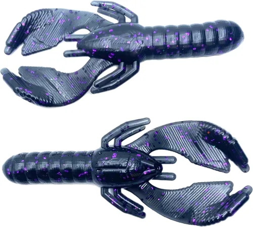 Vista 10 de Phat Pak Baits - Beasty Bug Jr Ned Rig Craw Finesse Bass Señuelo de pesca de plástico suave 20ct 2.8" Bicho Bama