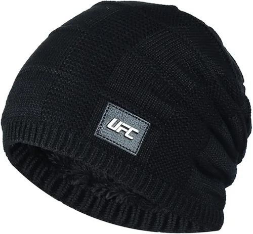 Vista 2 de Tillonetiy Mens Beanie Hat Winter Hat - Casual Knit Skull Hat Warm Thick Fleece Socks Hat Womens Beanie Hat