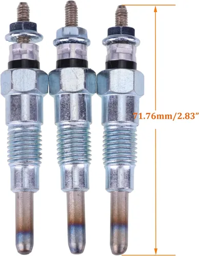 Vista 2 de JEENDA 3 tapones incandescentes M811937 MIU802457 para John Deere X495 X595 X740 X744 X748 X749 X750 X754 X758 1435 1023E 1025R 1026R 2025R 2025R