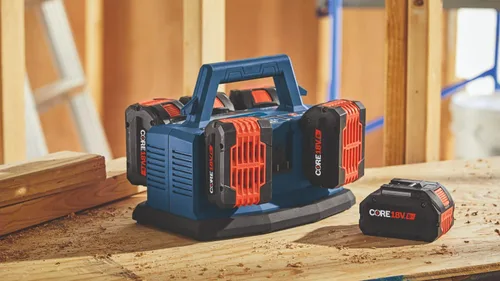 Vista 4 de Bosch GAL18V6-80 Cargador de Batería Rápido de 18V de 6 Compartimentos