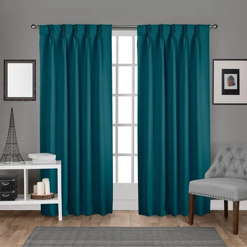 Vista 17 de Cortinas Exclusive Home Curtains, par para panel, de satén Plata