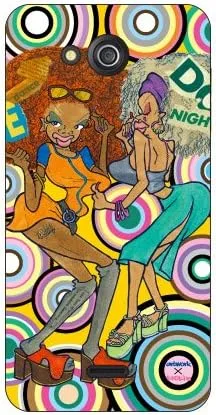 Vista 16 de MSOJ1C-ABWH-151-M827 Cute Dancers, Circle and Yellow Back Design by Artwork/for Xperia J1 Compact D5788/MVNO Smartphone (SIM Free Device)