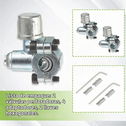 Vista 8 de BPV-31 Kit de válvula de perforación de válvula de grifo para refrigerador es adecuado para fundas universales de tarjetas de refrigerador de 1/4