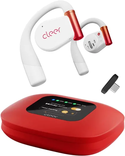 Vista 11 de Cleer ARC 3 Auriculares abiertos con Dolby Atmos y batería de 50 horas Gris claro