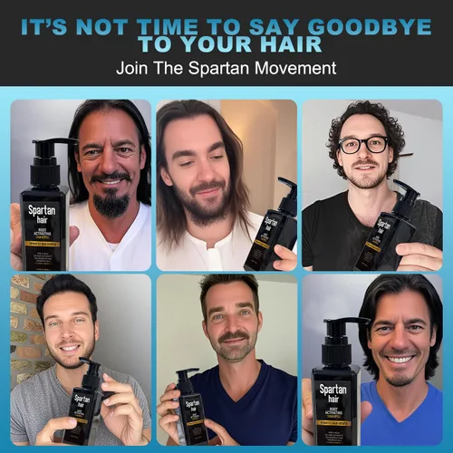 Vista 7 de Champú Activador de Raíces para Hombres - Sistema Fortalecedor y Suavizante para Cabello Fino y Canoso - Añade Volumen y Nutre las Mechas - Para