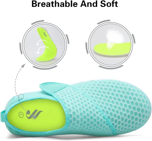 Vista 5 de Lisdwde Zapatos de agua antideslizantes para hombre y mujer, zapatos de natación, deportes de playa, secado rápido, zapatos de calcetín para mujeres