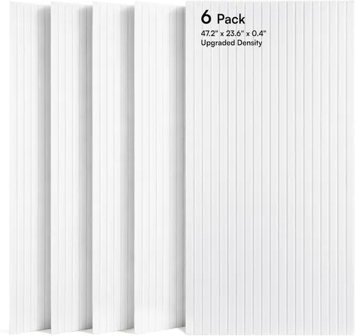 Vista 8 de SODOCT - Paquete de 2 paneles de espuma acústica grandes para cajas de huevos, 48 x 24 x 1.2 pulgadas, espuma a prueba de sonido de alta densidad