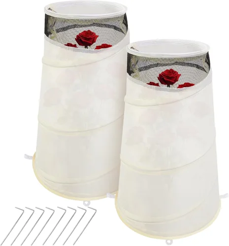 Vista 9 de Conos de rosas emergentes para protección de invierno, cubierta protectora verde (green-1pcs)
