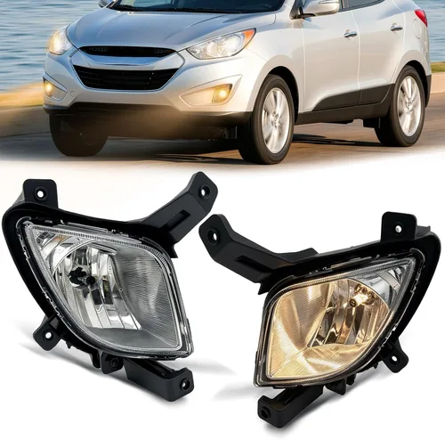 Vista 14 de Fog Lights Compatible With 2013 2014 2015 Ford Explorer Front Bumper Driving Lamp Assembly Clear Lens