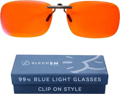 Vista 10 de Sleep ZM Blue Light Blocking & Light Sensitivity Clip On Glasses - 14 Lens Types for Comfort, Relaxation, Sleep & Relief