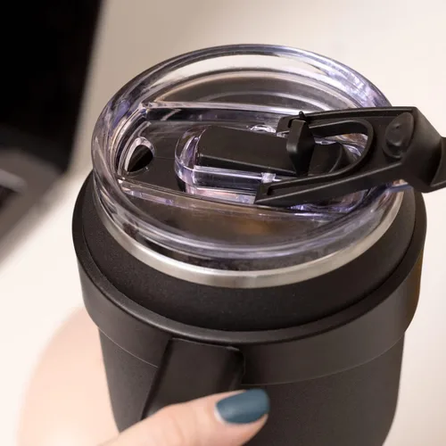 Vista 6 de Hydrapeak Roadster - Botella de agua de acero inoxidable de 40 onzas con aislamiento al vacío de doble pared con asa y tapa con popote 2 en 1