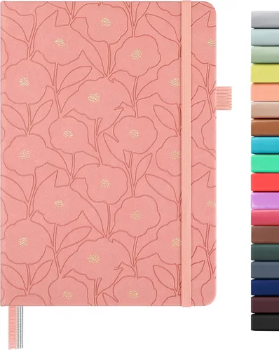 Vista 38 de ⩓ Per Se Cuaderno de Diario con Líneas (3 Paquetes), 160 Páginas Papel Grueso 100GSM, A5 Tapa Dura Cuadernos con Rayas Universitarias para Escribir