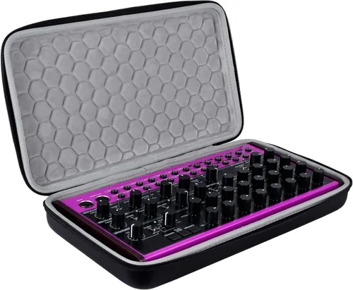 Vista 14 de Bolsa de transporte para controlador MIDI Banworks de poliuretano con carcasa rígida, ajuste personalizado para Ableton Push 3