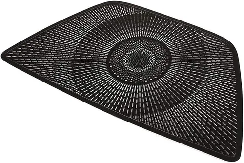 Vista 4 de Aleación de aluminio negro coche tablero altavoz cubierta ajuste para BMW X5 G05 2019 auto accesorios
