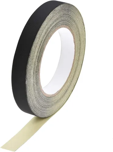 Vista 5 de uxcell Cinta de tela de acetato de 0.197 in para portátil reparación de guitarra eléctrica auto cinta adhesiva de alta temperatura negro 98.4