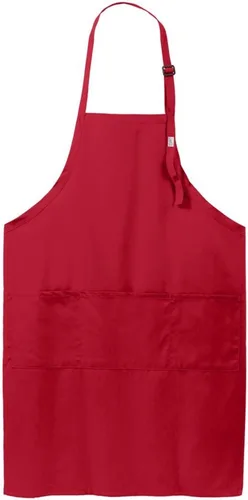 Vista 3 de Joe's USA Delantal con pechera ajustable de 8 onzas con bolsillos