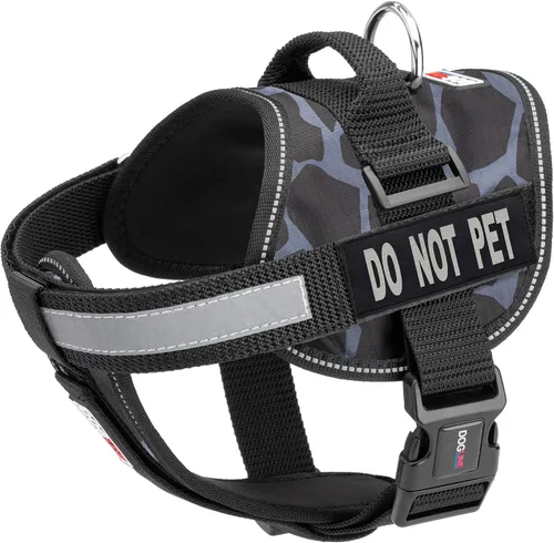 Vista 21 de Dogline Arnés de chaleco para perros y 2 parches extraíbles para no mascotas, XS/de 15 a 19 pulgadas, verde